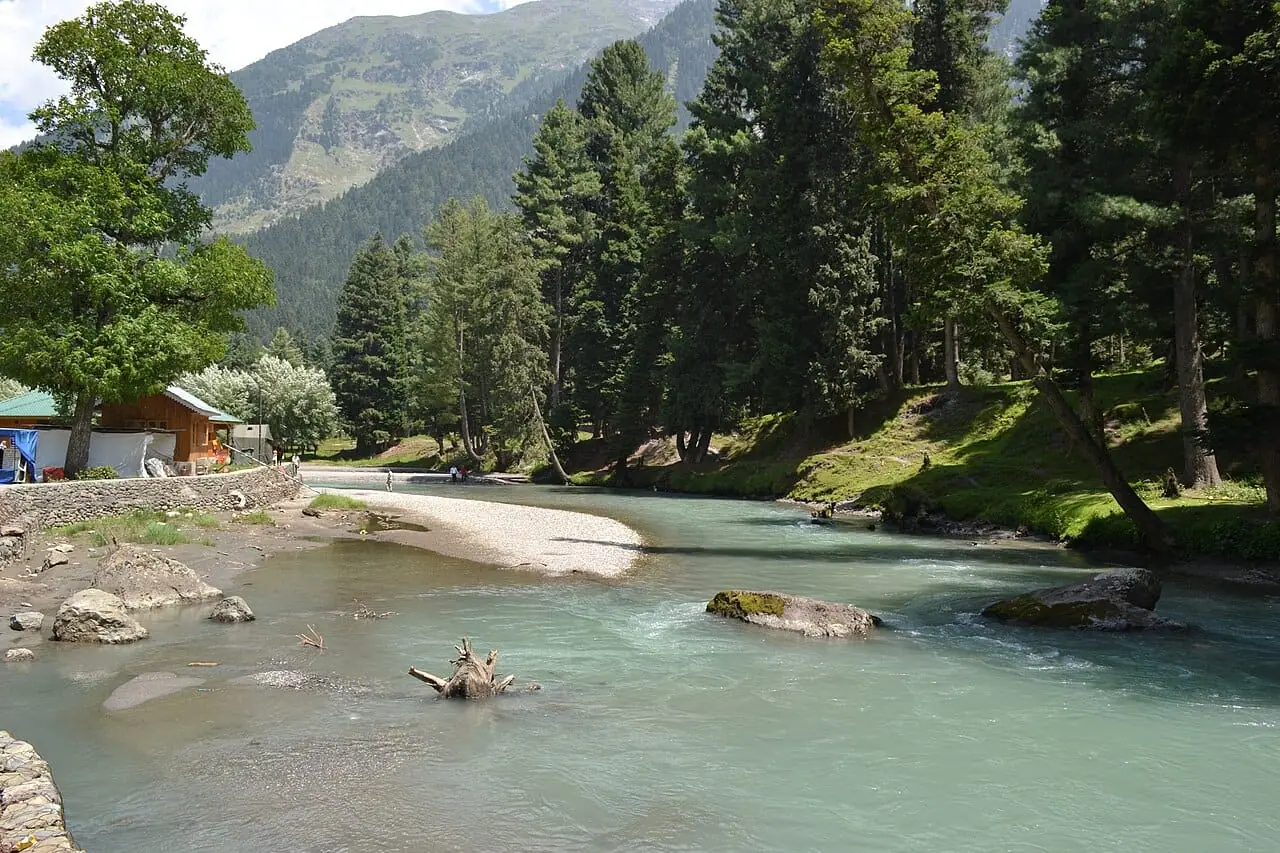 The Lidder River in Betaab Valley, Pahalgam